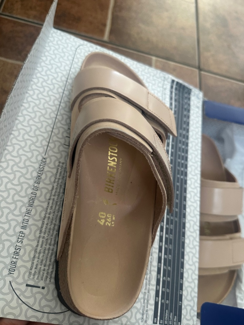 New in box with tags Birkenstock Uji Beige Women’s 9 - Picture 3 of 10